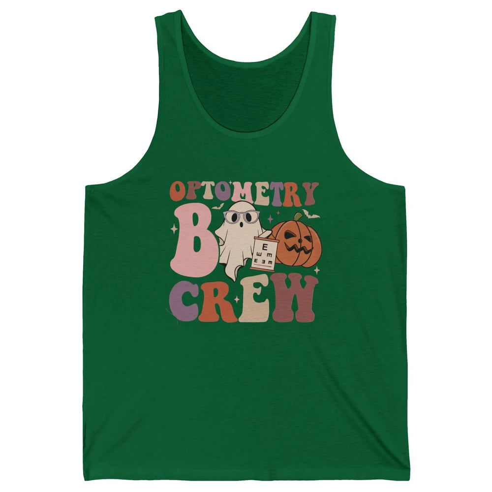 Optometry Boo Crew Halloween Ophthalmic Tech Optometrist Unisex Jersey Tank
