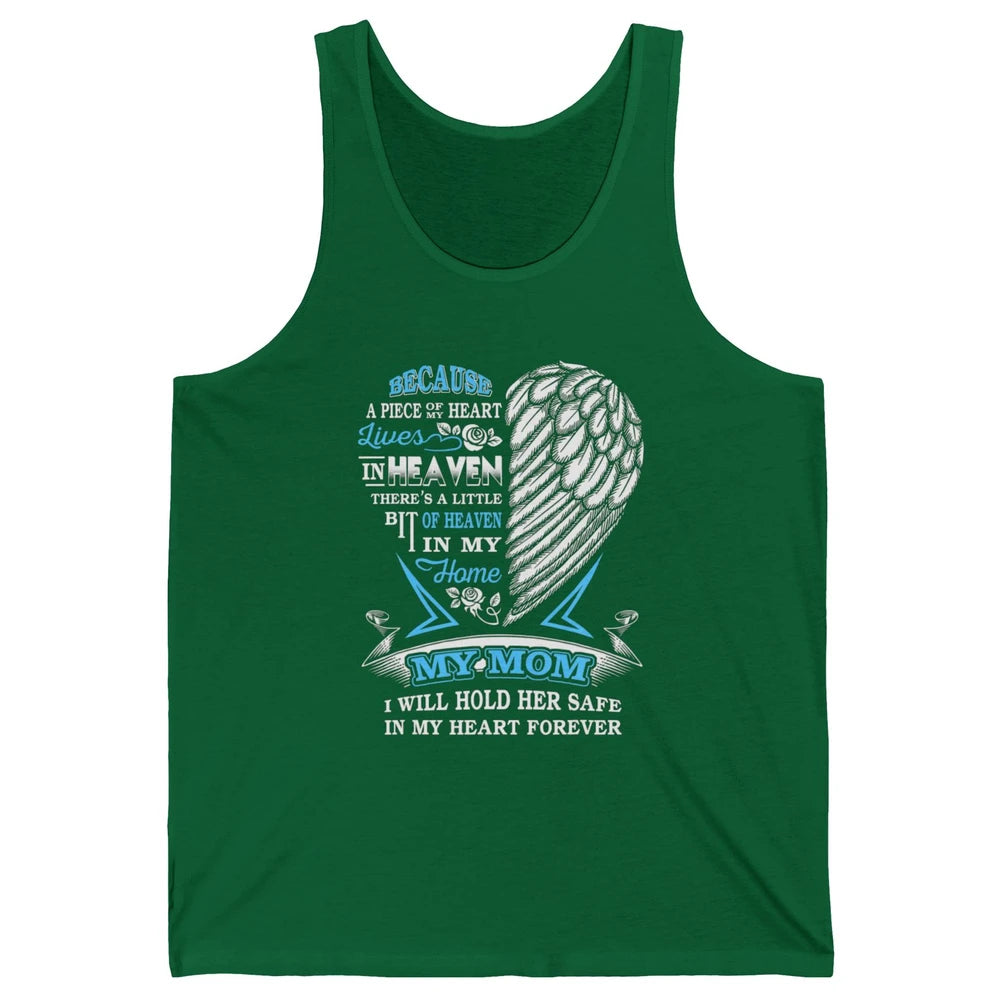 My Mom In Heaven Angel Wings Mother In Memories My Guardian Unisex Jersey Tank