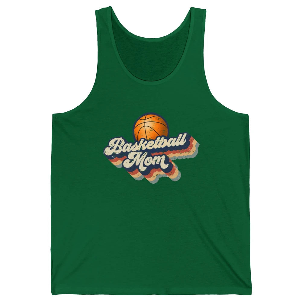 Retro Basketball Mom Basketball Players Mom Mothers Day Gift Unisex Jersey Tank