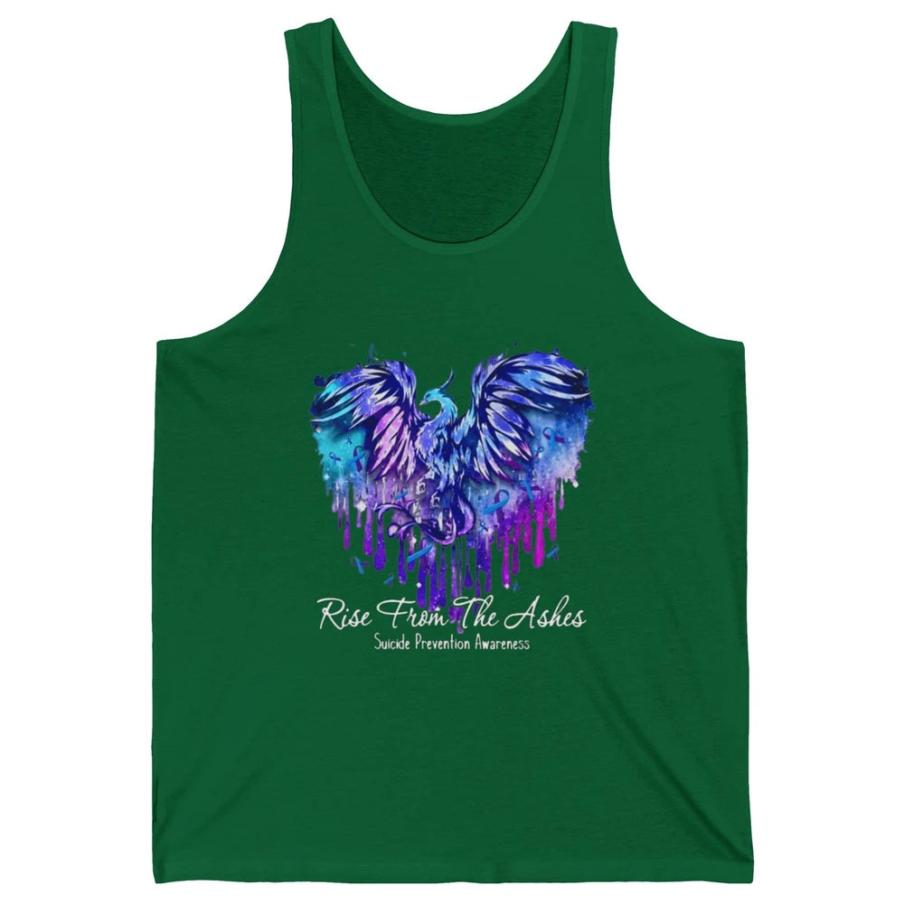 Phoenix Bird Warrior Love Suicide Prevention Awareness Month Unisex Jersey Tank