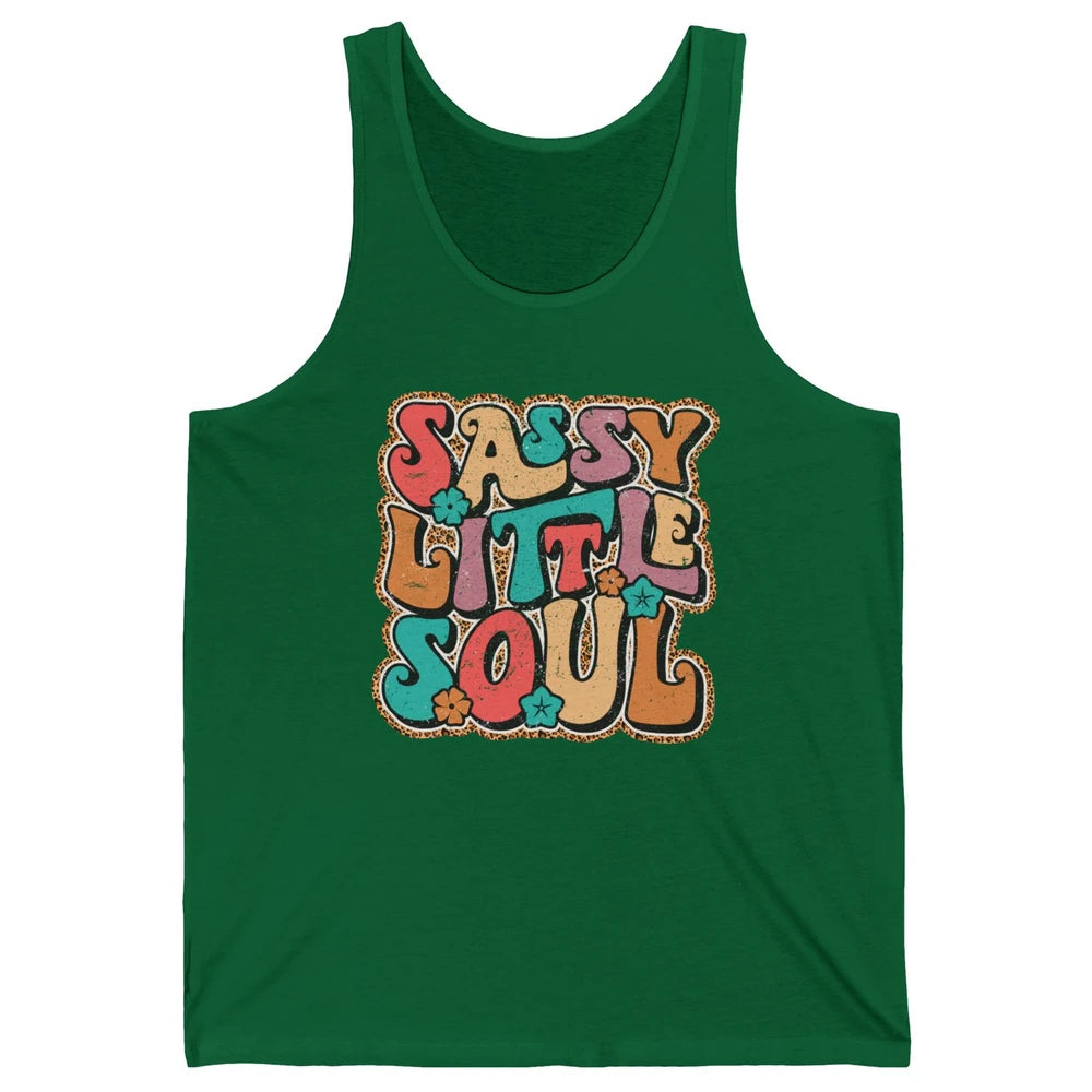 Retro Boho Groovy Sassy Little Soul Western Hippie Cowgirl Unisex Jersey Tank