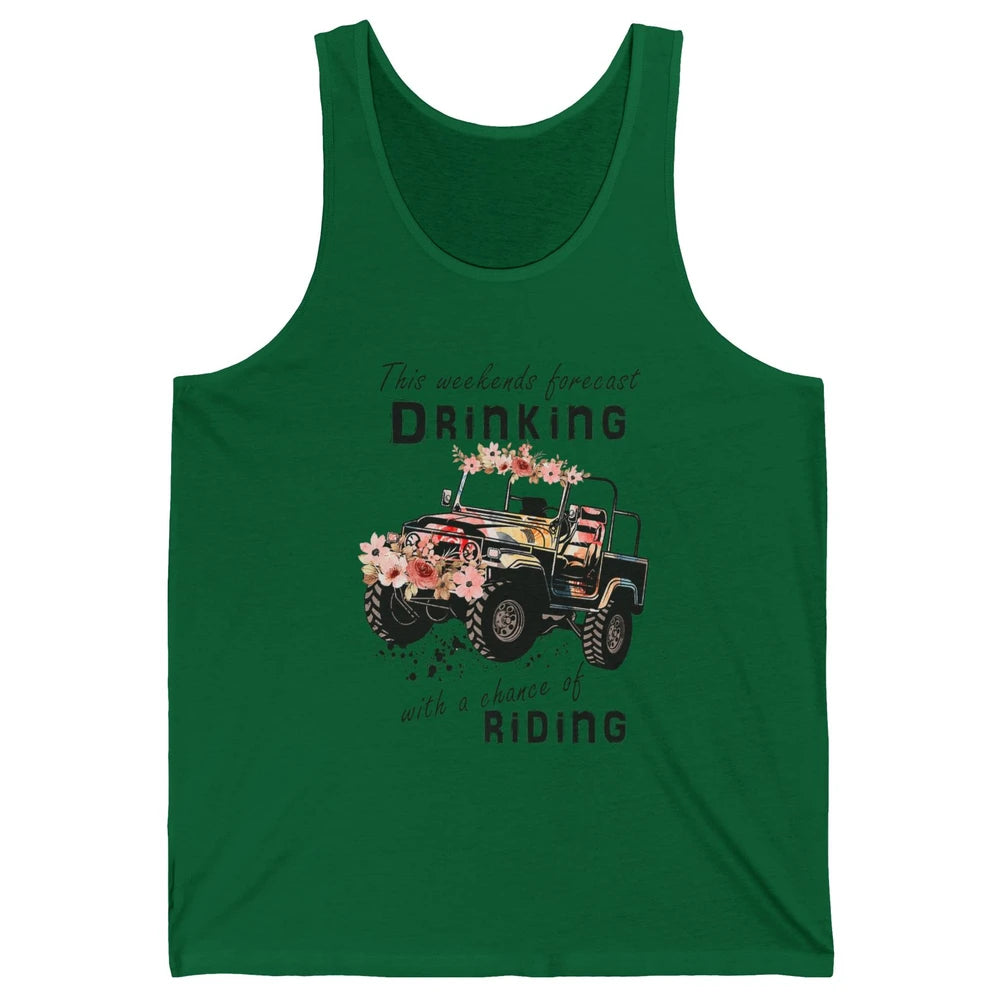 Drinking With Chance Riding Truck Mud UTV ATV SXS Offroad Unisex Jersey Tank
