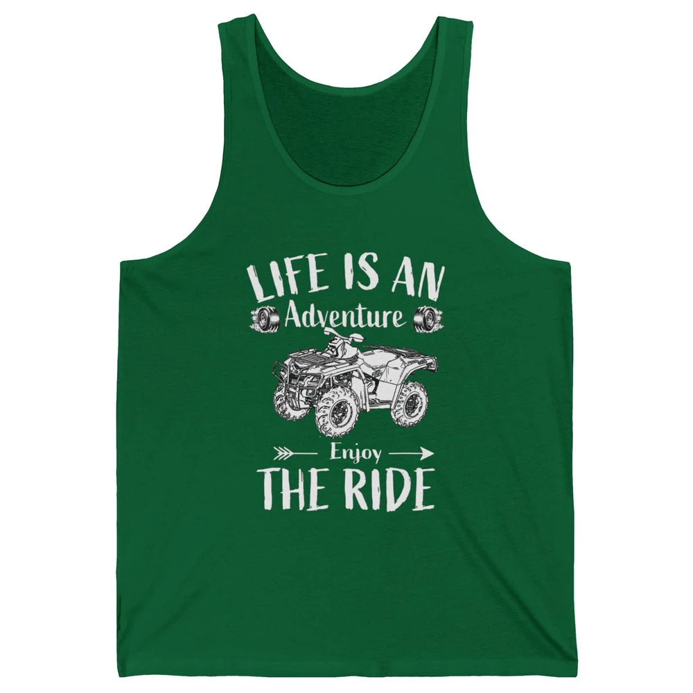 Retro Enjoy The Ride ATV Rider UTV Mud Riding SXS Offroad Unisex Jersey Tank