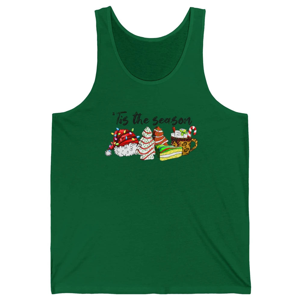 Funny Christmas Tree Tis The Season Cakes Parody Baking Gift Unisex Jersey Tank