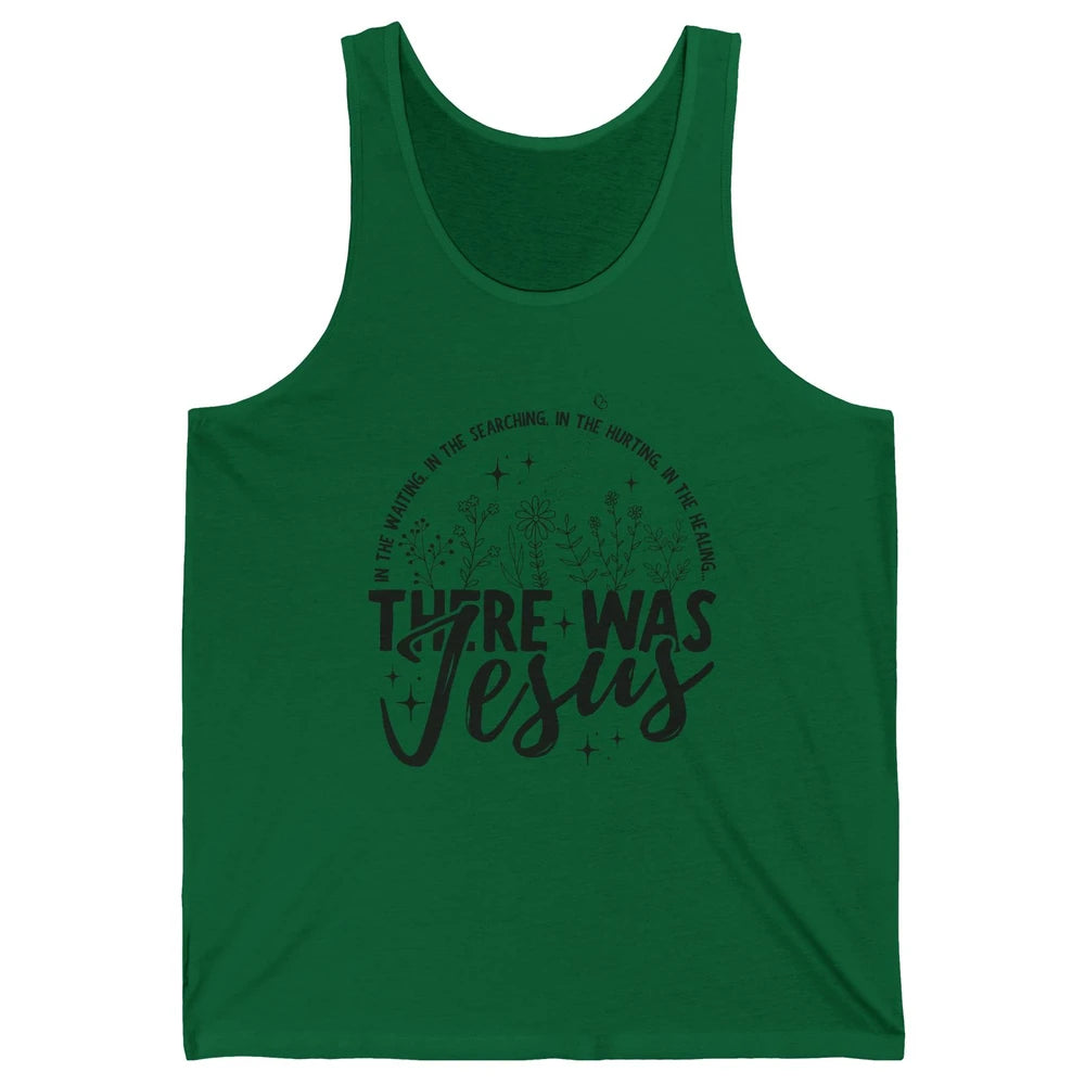 In the Hurting There Was Jesus Boho Christian Bible Floral Unisex Jersey Tank