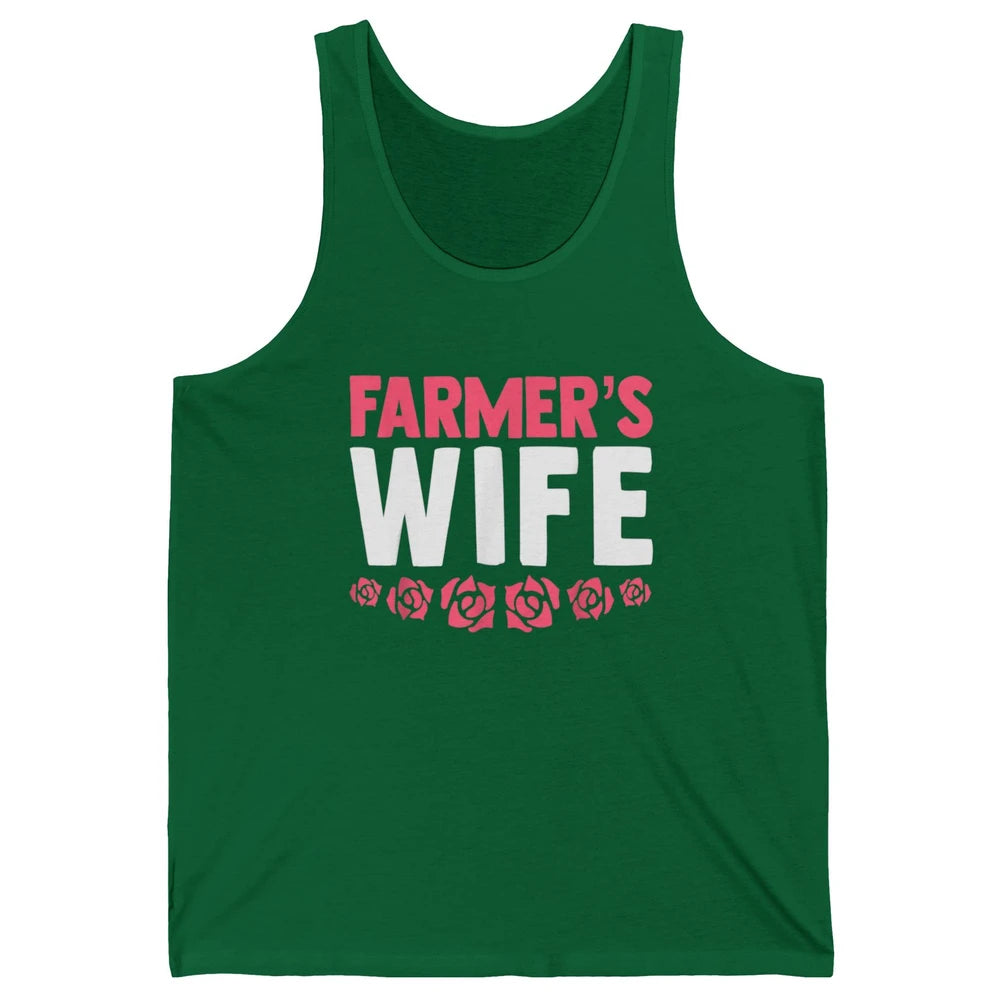 Retro Farmer Wife Funny Farm Lovers Farming Women Western Unisex Jersey Tank
