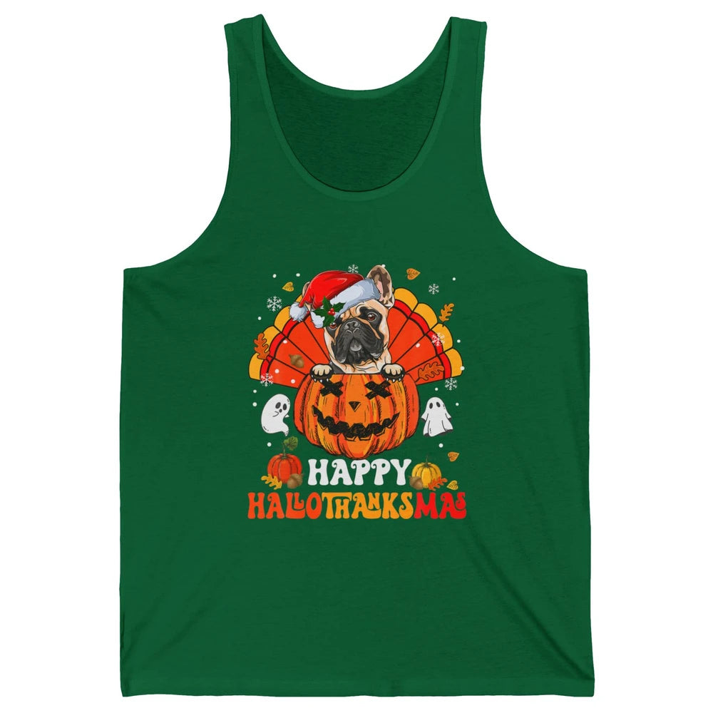 Mummy French Bulldog Dog Witch Happy Halloween Spooky Season Unisex Jersey Tank