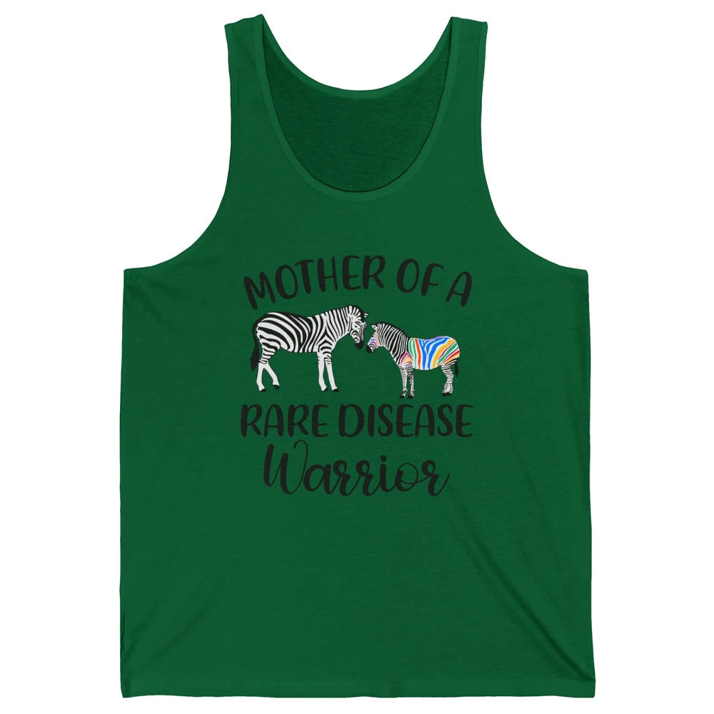 Mother Of A Rare Disease Warrior Zebra Rare Disease Mom Unisex Jersey Tank