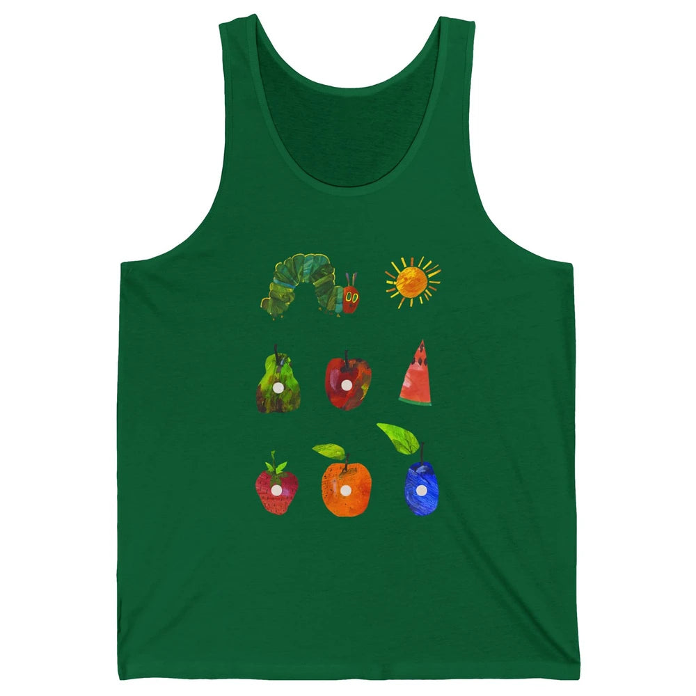 Hungry Caterpillar Fruit Always Hungry Caterpillar Saturday Unisex Jersey Tank