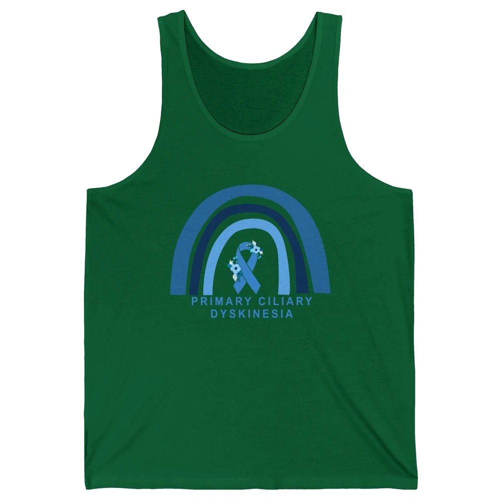 Primary Ciliary Dyskinesia Blue Rainbow Respiratory Diseases Unisex Jersey Tank