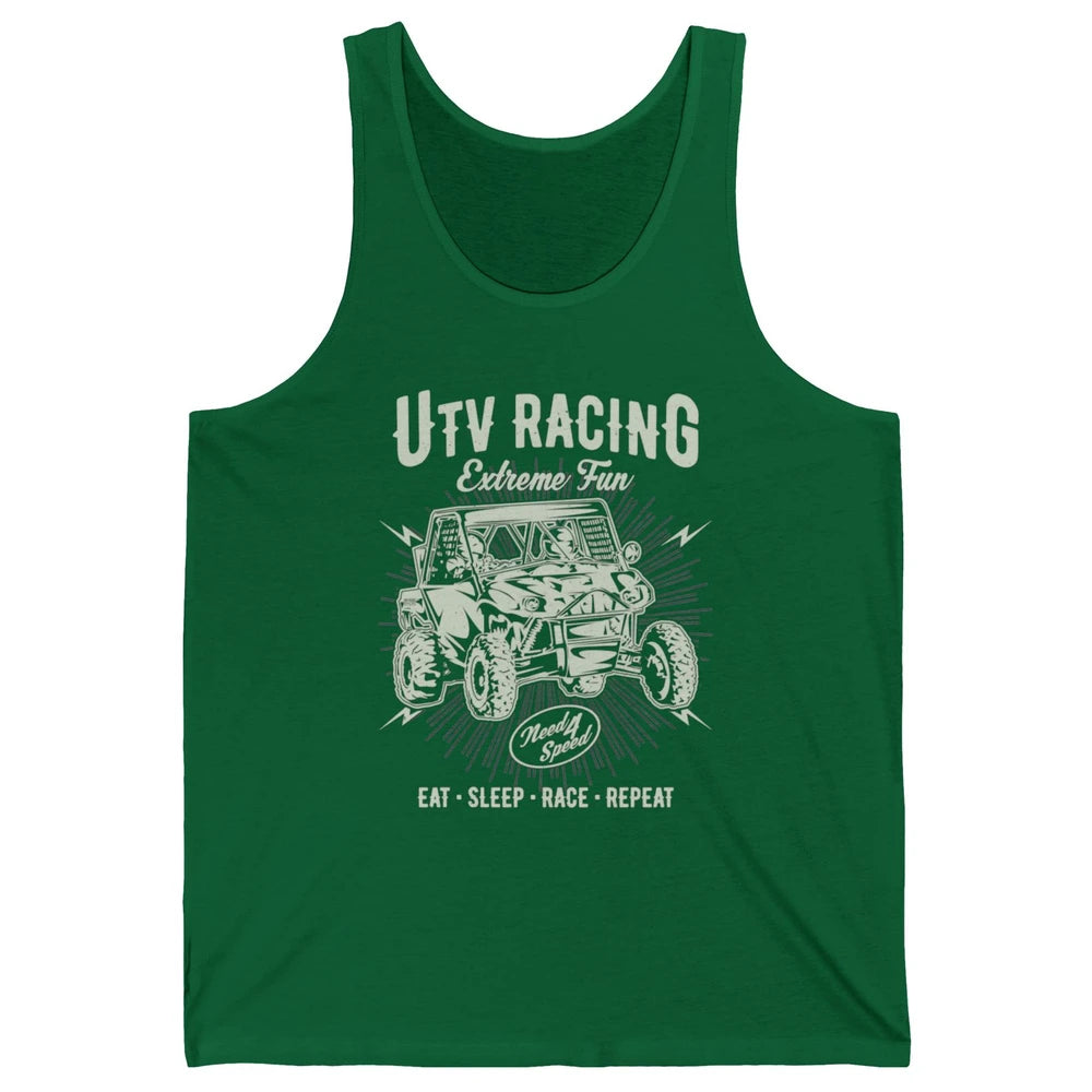 Retro Fun UTV Racing Limit Mud Riding Dirt SXS Rider Offroad Unisex Jersey Tank