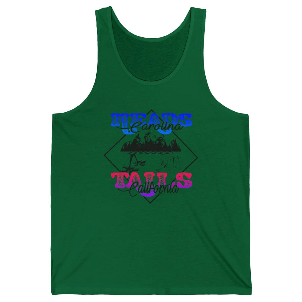 Retro Heads Carolina Tails California Western Summer Beach Unisex Jersey Tank