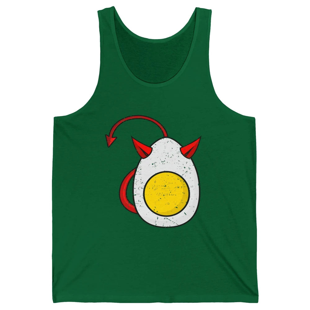 Retro Deviled Egg Funny Halloween Costume Men Women Kids Unisex Jersey Tank