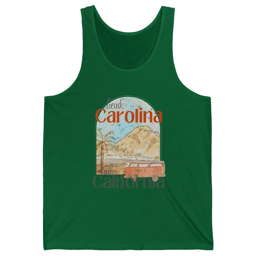 Retro Heads Carolina Tails California Western Country Summer Unisex Jersey Tank