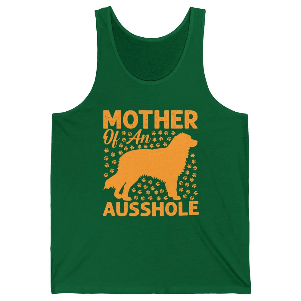 Mother Of An Ausshole Australian Shepherd Dog Mom Gift Unisex Jersey Tank