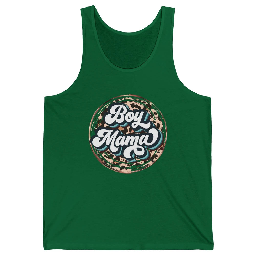 Retro Boy Mama Leopard Lightning Bolt Western Country Mama Unisex Jersey Tank