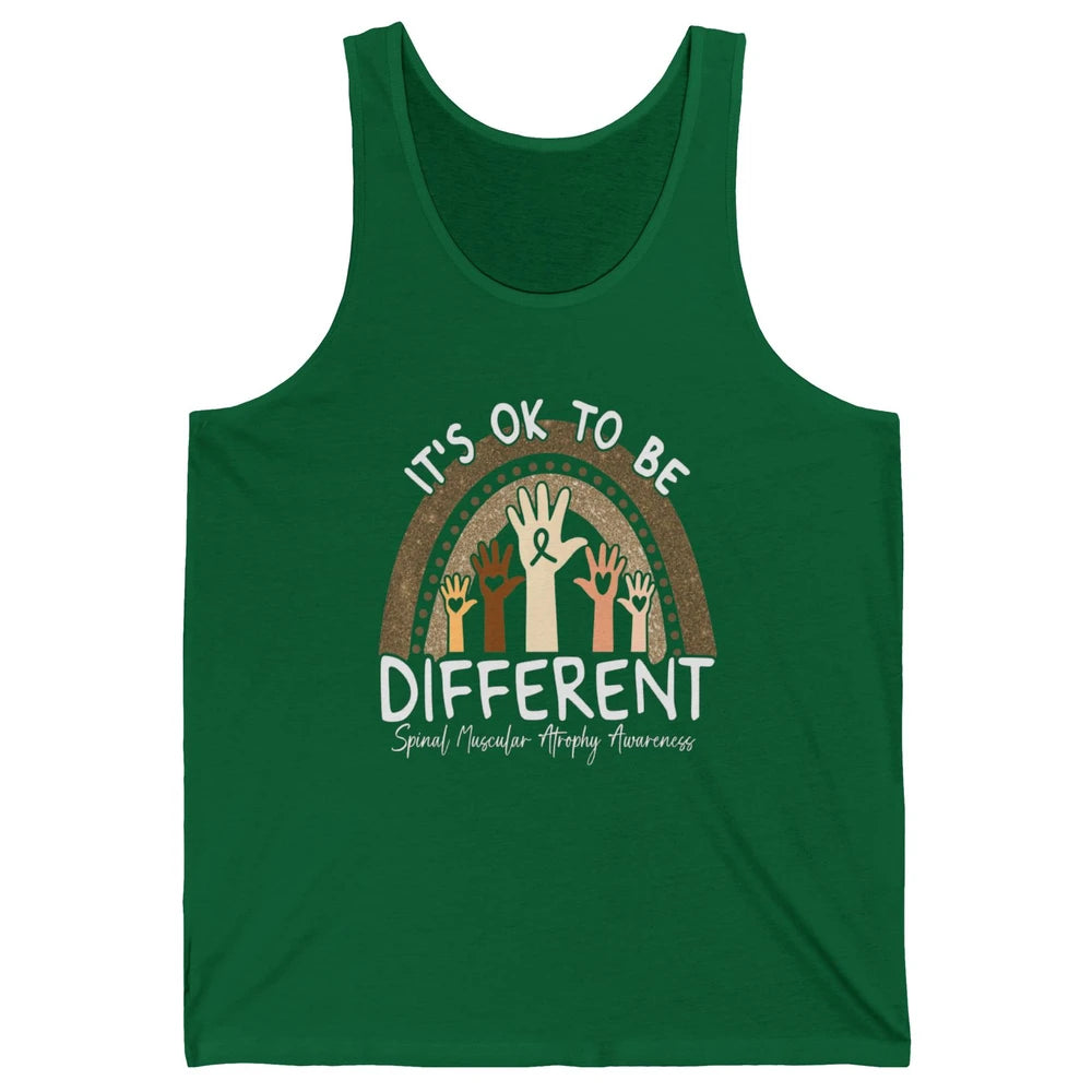 OK Be Different Rainbow Warrior Spinal Muscular Atrophy SMA Unisex Jersey Tank