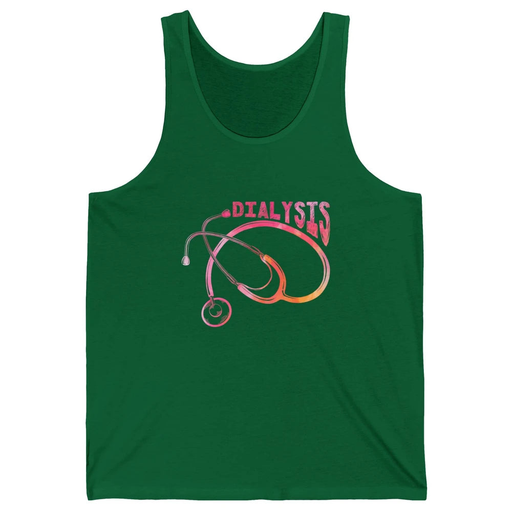 Nephrologist Dialysis Tech Nurse Stethoscope Kidney Nursing Unisex Jersey Tank