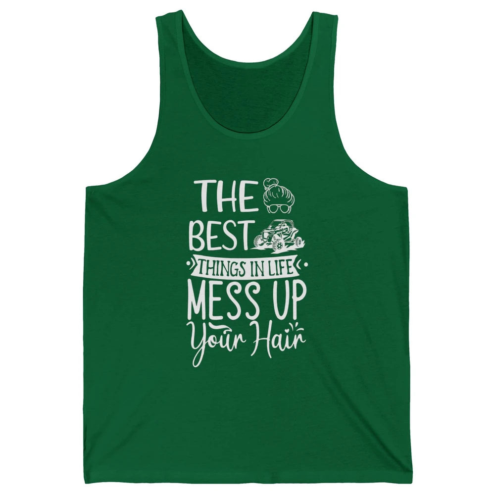 Messy Up Your Hair Women Mud Rider UTV Retro ATV SXS Offroad Unisex Jersey Tank
