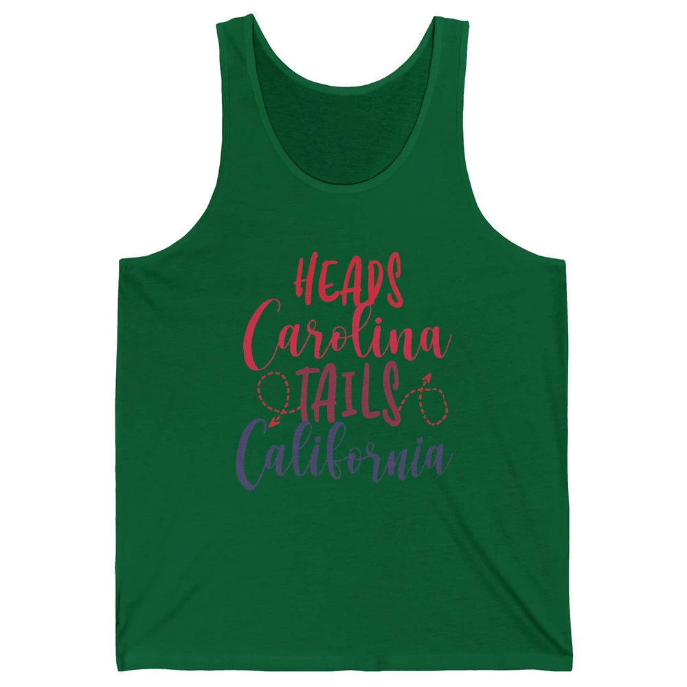 Heads Carolina Tail California Western Summer Beach Paradise Unisex Jersey Tank