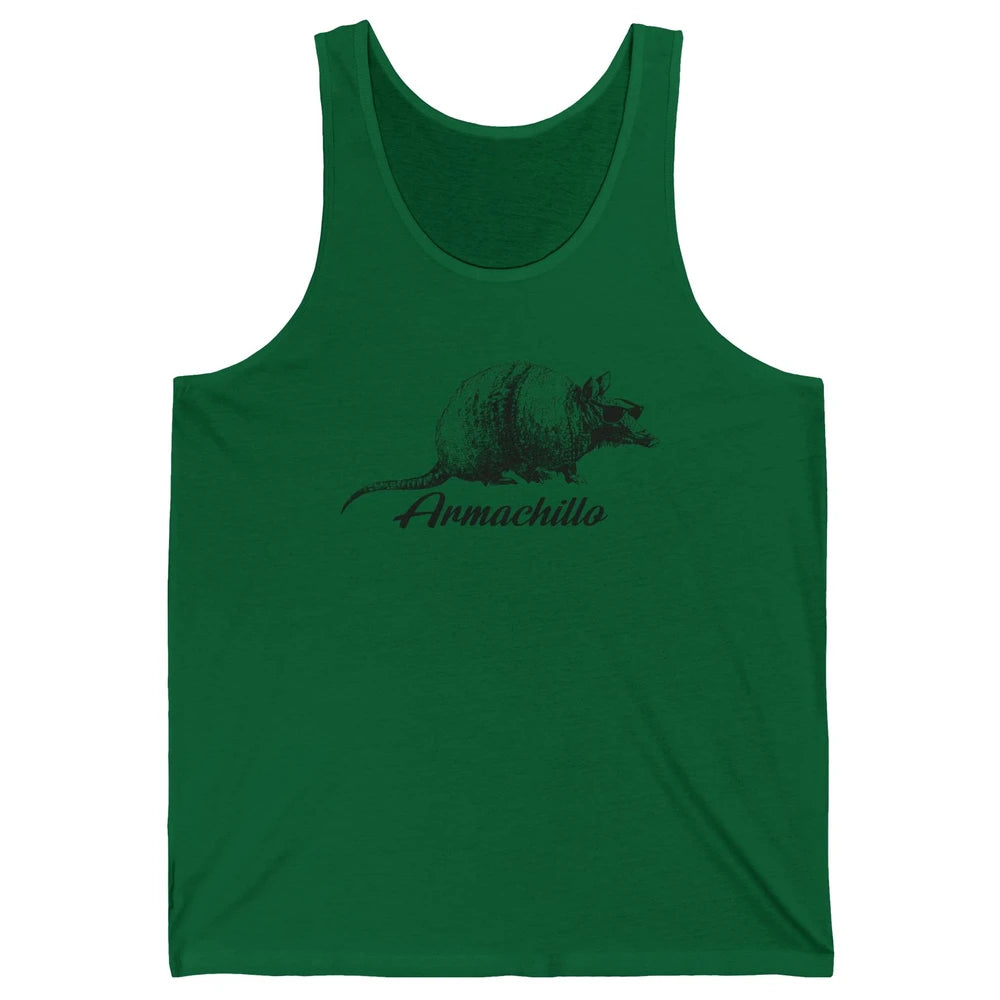 Funny Desert Armadillo Chill Armachillo Texas Western Animal Unisex Jersey Tank