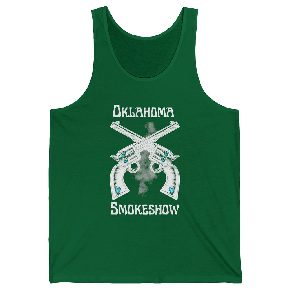 Retro Cowgirl Oklahoma Smokeshow Western Country Small Town Unisex Jersey Tank