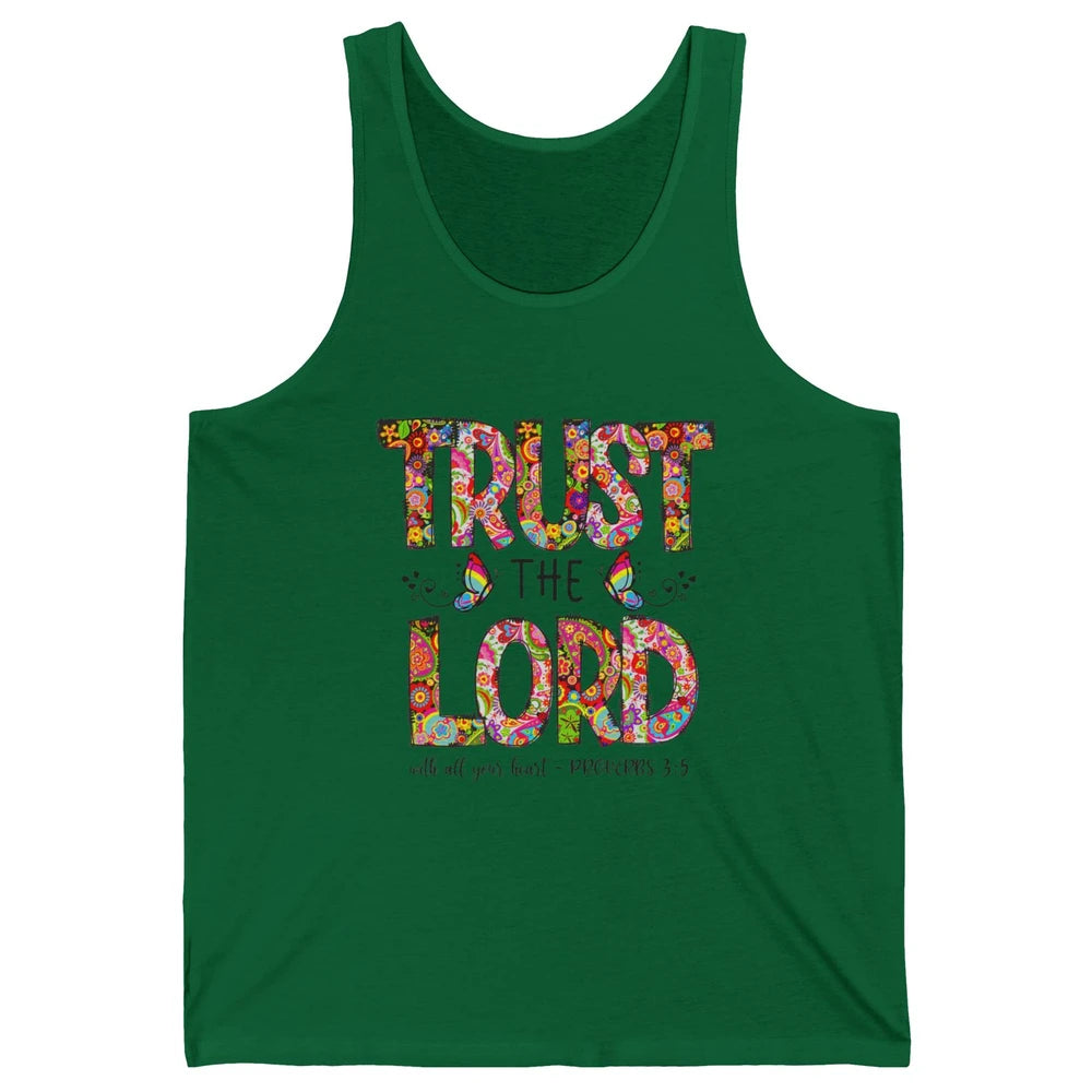 Prayer Bible Verse Religious Trust The Lord Jesus Christian Unisex Jersey Tank