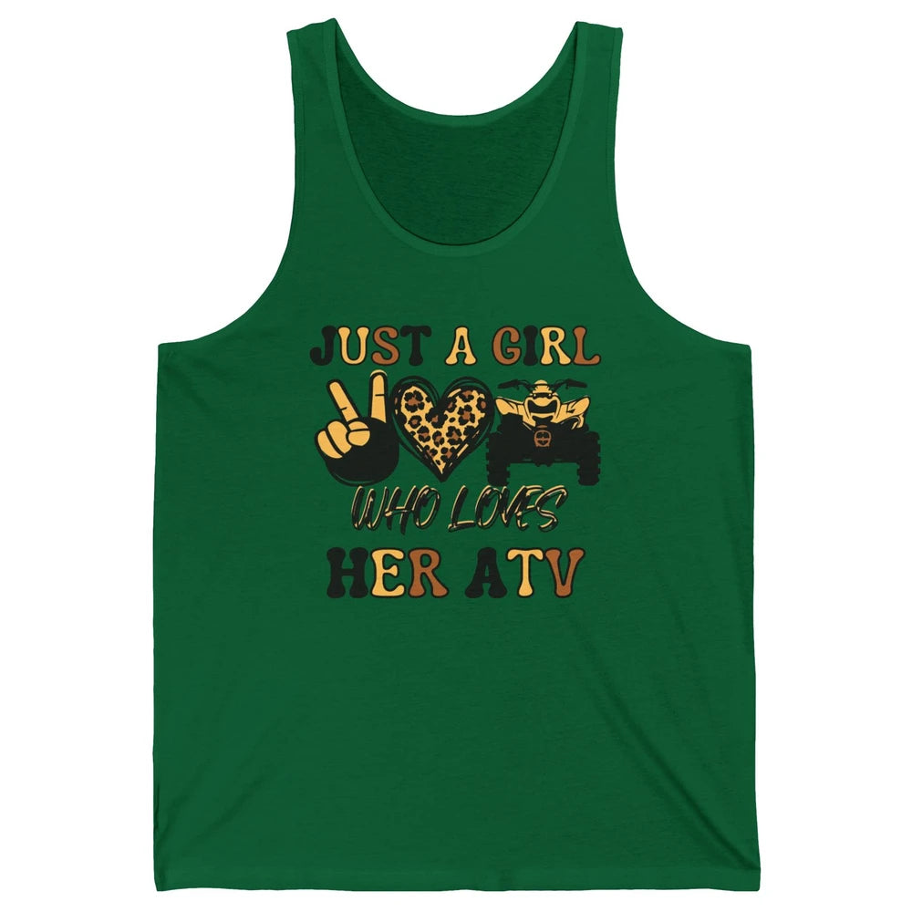 Just A Girl Who Loves Her ATV Riding Off Road SXS Life Unisex Jersey Tank