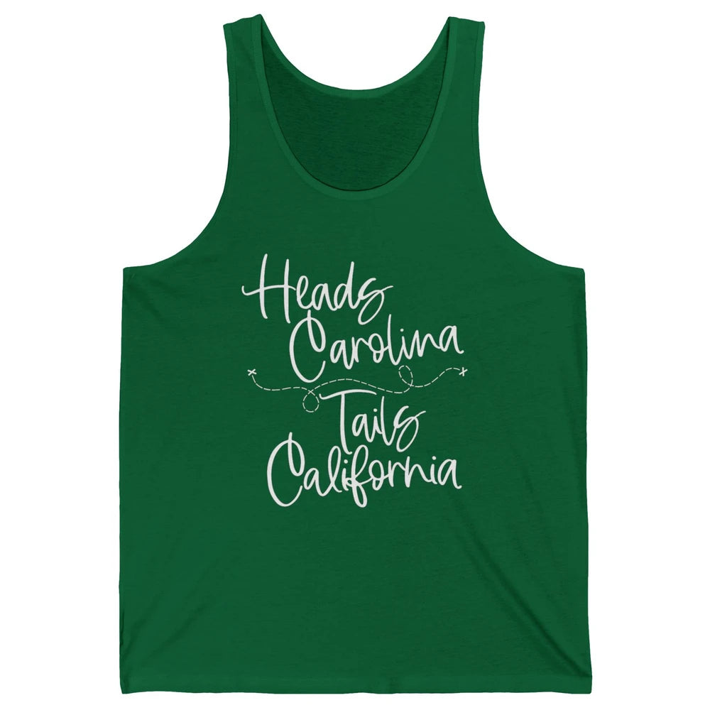 Retro 90s Heads Carolina Tail California Beach Summer Travel Unisex Jersey Tank