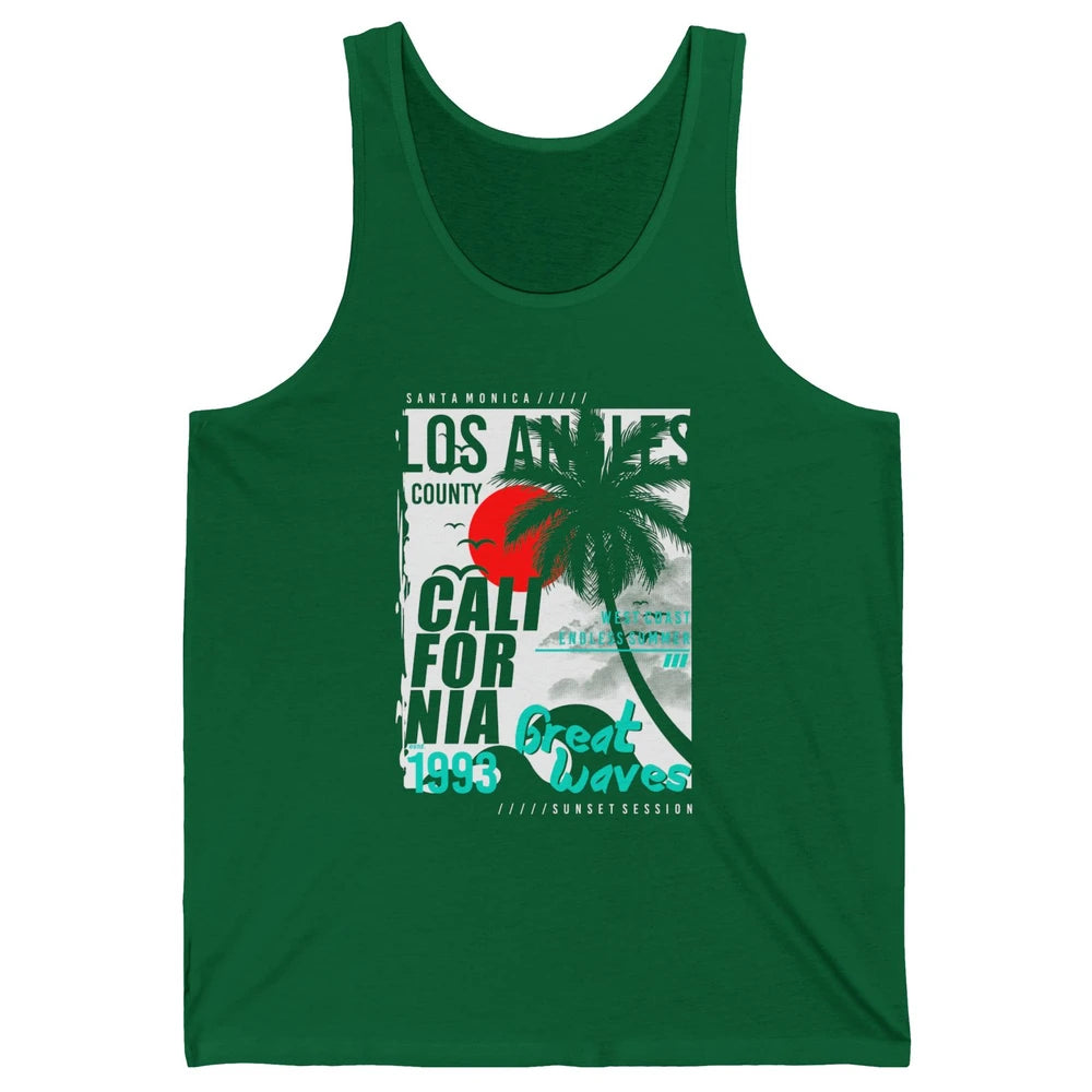 Retro Los Angeles California West Coast Endless Summer 1993 Unisex Jersey Tank