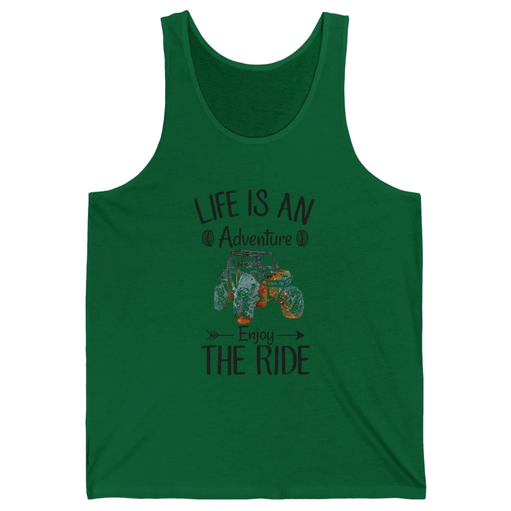 Retro Life Adventure Enjoy Ride UTV Offroad Riding SXS Mud Unisex Jersey Tank