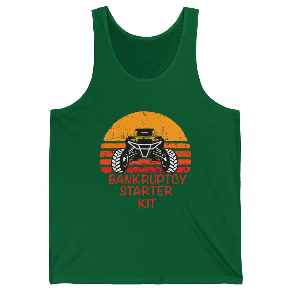 Retro Bankruptcy Starter Kit Mud Ride UTV SXS Offroad Racer Unisex Jersey Tank