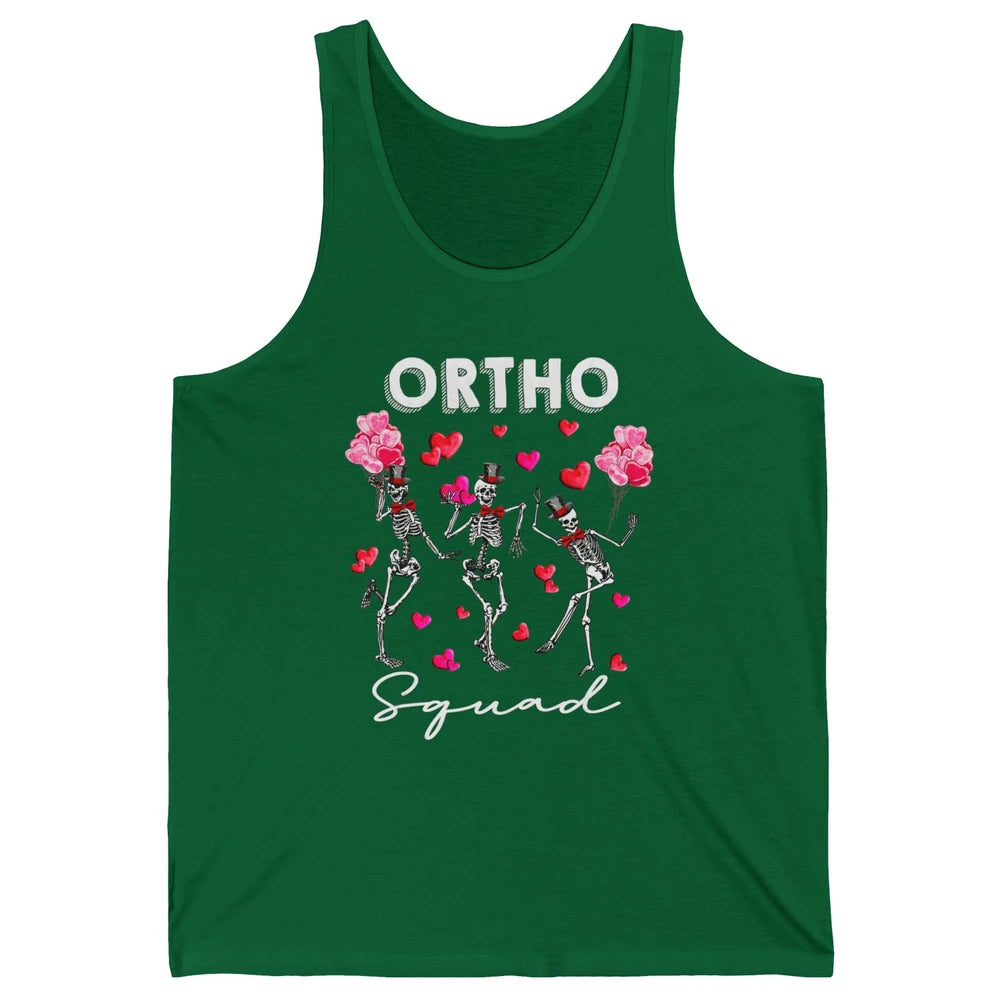 Ortho Nurse Valentine Skeleton Dancing Orthopedic Nursing Unisex Jersey Tank