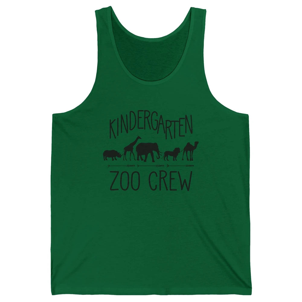 Kindergarten Zoo Crew Elementary School Preschool Teacher Unisex Jersey Tank