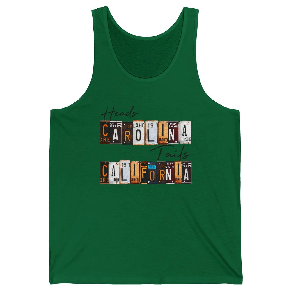 Vintage Heads Carolina Tail California Western Country Gift Unisex Jersey Tank