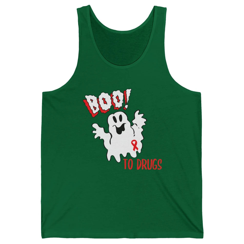 Red Ribbon Week Awareness Say No To Drugs Drug Free Unisex Jersey Tank