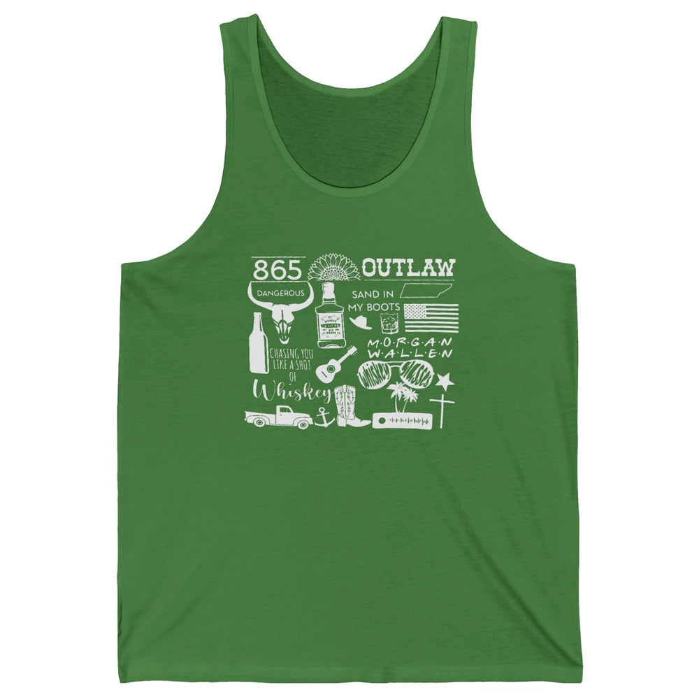 Retro Cowboy Boot Hat Sand In My Boots Western Country Music Unisex Jersey Tank