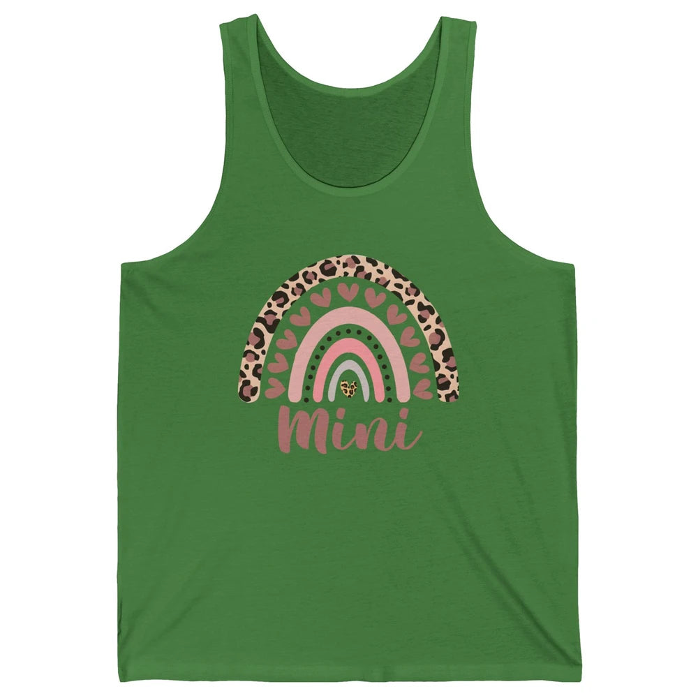 Mini Leopard Rainbow Cheetah Love Mama Valentines Day Unisex Jersey Tank