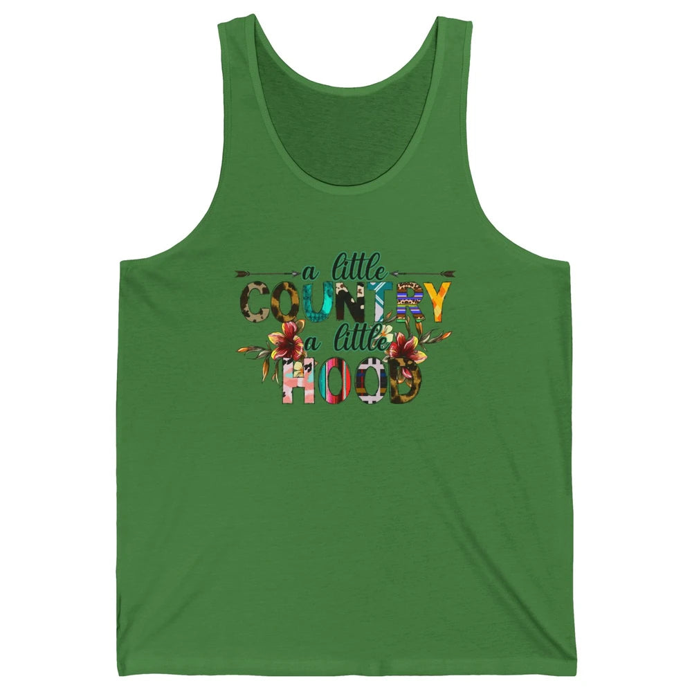 A Little Hood A Little Country Turquoise Western Country Unisex Jersey Tank
