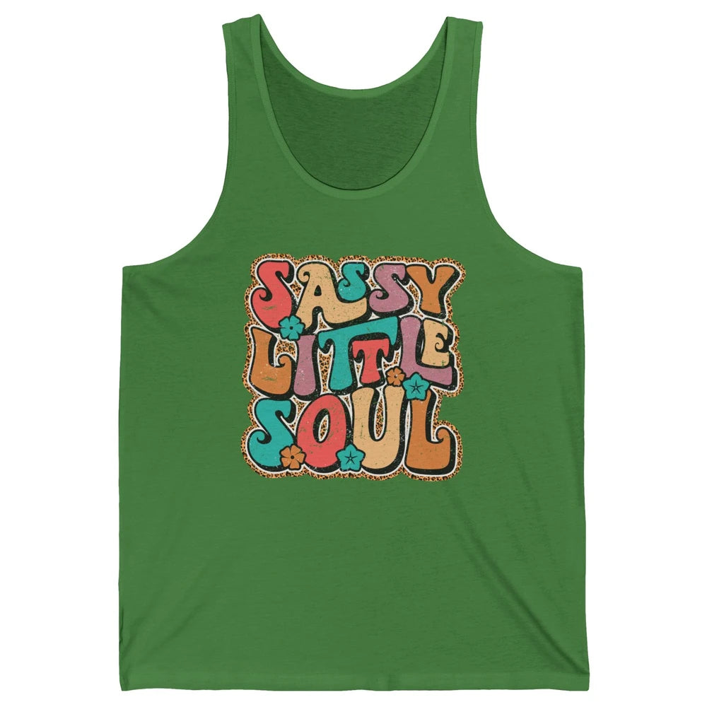 Retro Boho Groovy Sassy Little Soul Western Hippie Cowgirl Unisex Jersey Tank