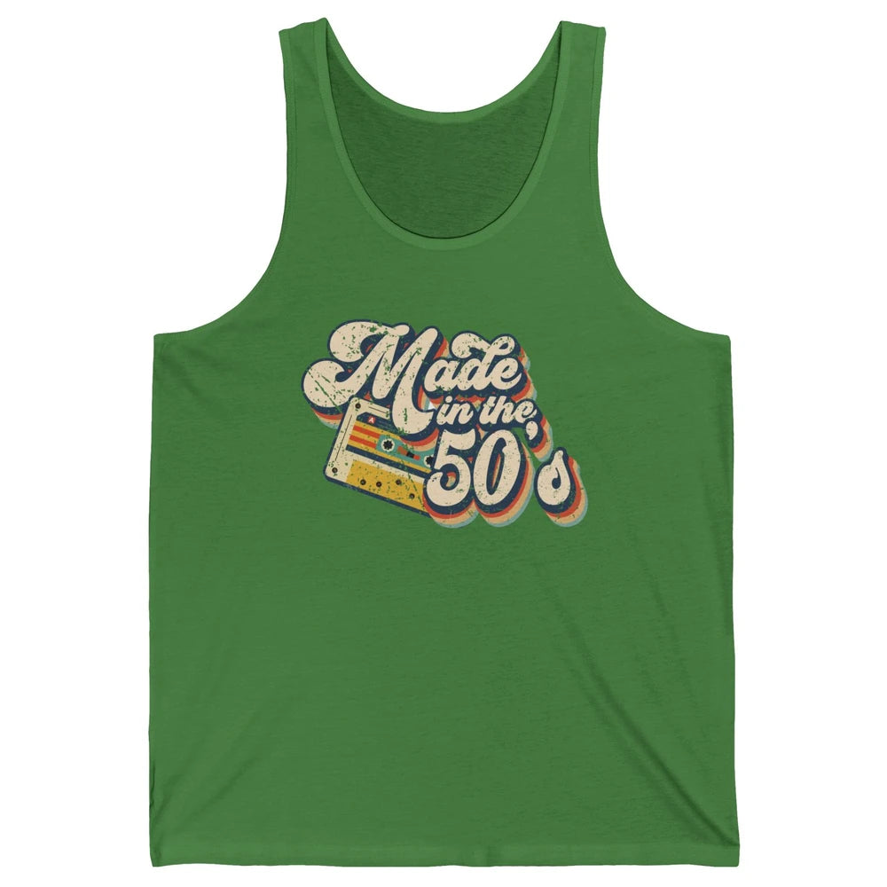 Retro Cassette Made In The 50's 1950s Born Birthday Day Gift Unisex Jersey Tank