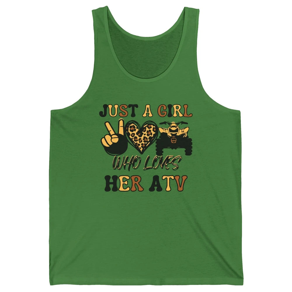 Just A Girl Who Loves Her ATV Riding Off Road SXS Life Unisex Jersey Tank