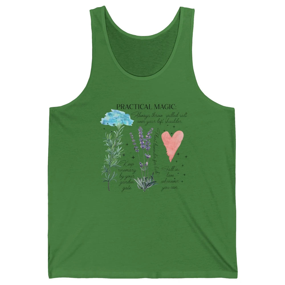 Practical Magic Witch Gardening Card Gardeners Plant Lovers Unisex Jersey Tank