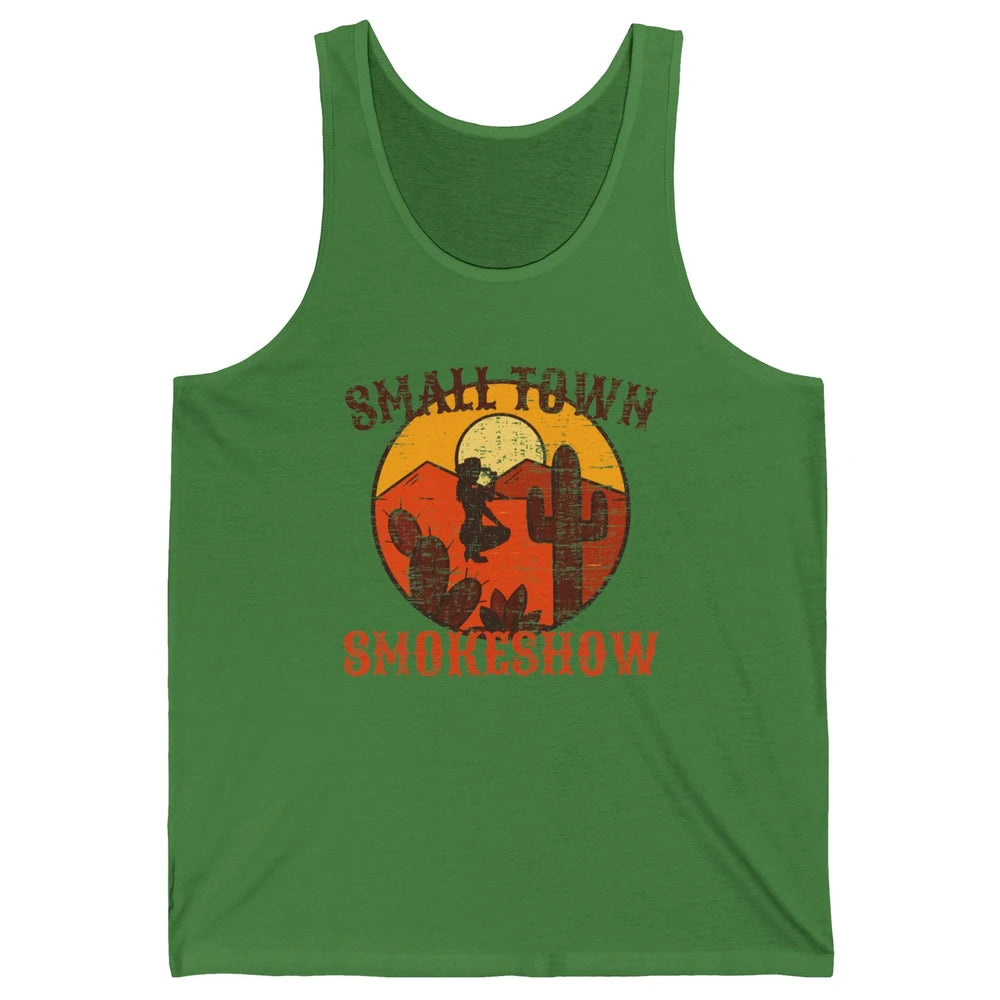 Retro Cowgirl Desert Small Town Smokeshow Western Country Unisex Jersey Tank