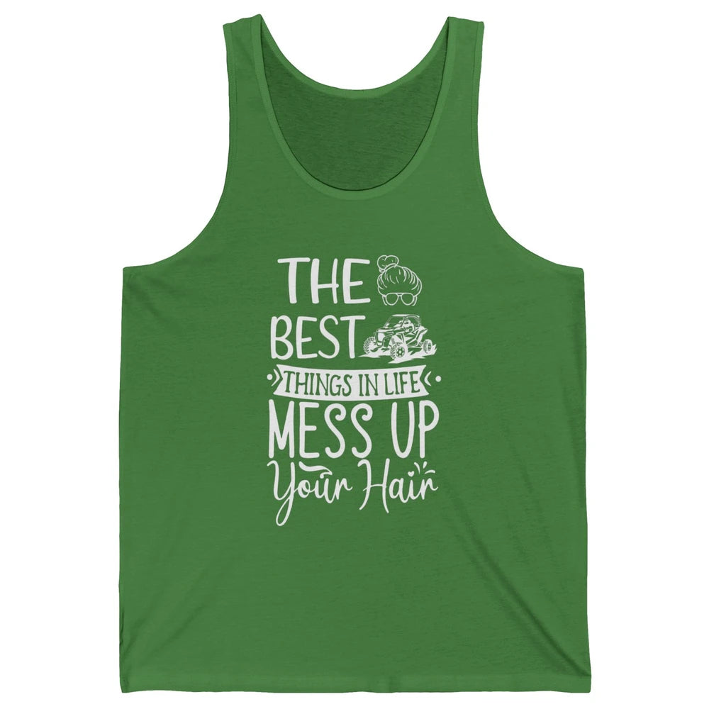 Messy Up Your Hair Women Mud Rider UTV Retro ATV SXS Offroad Unisex Jersey Tank