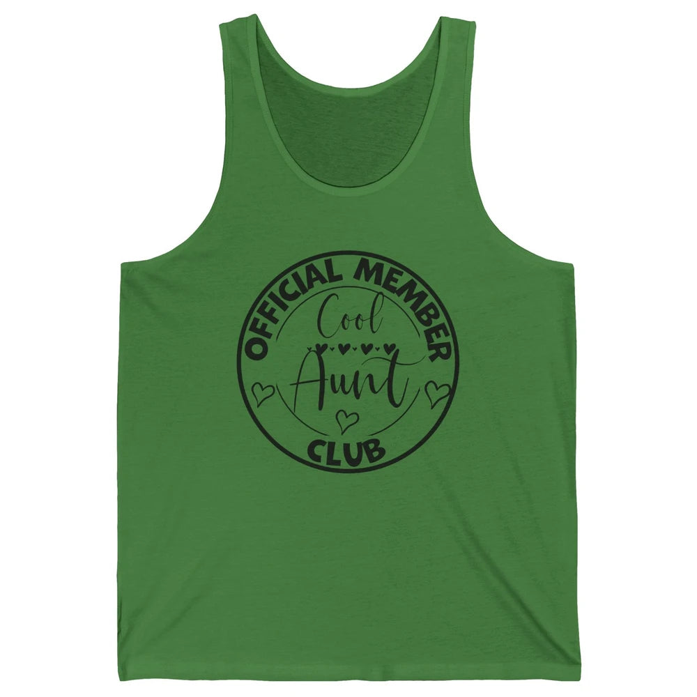 Official Member Cool Aunts Club Funny Auntie Sister Gift Unisex Jersey Tank