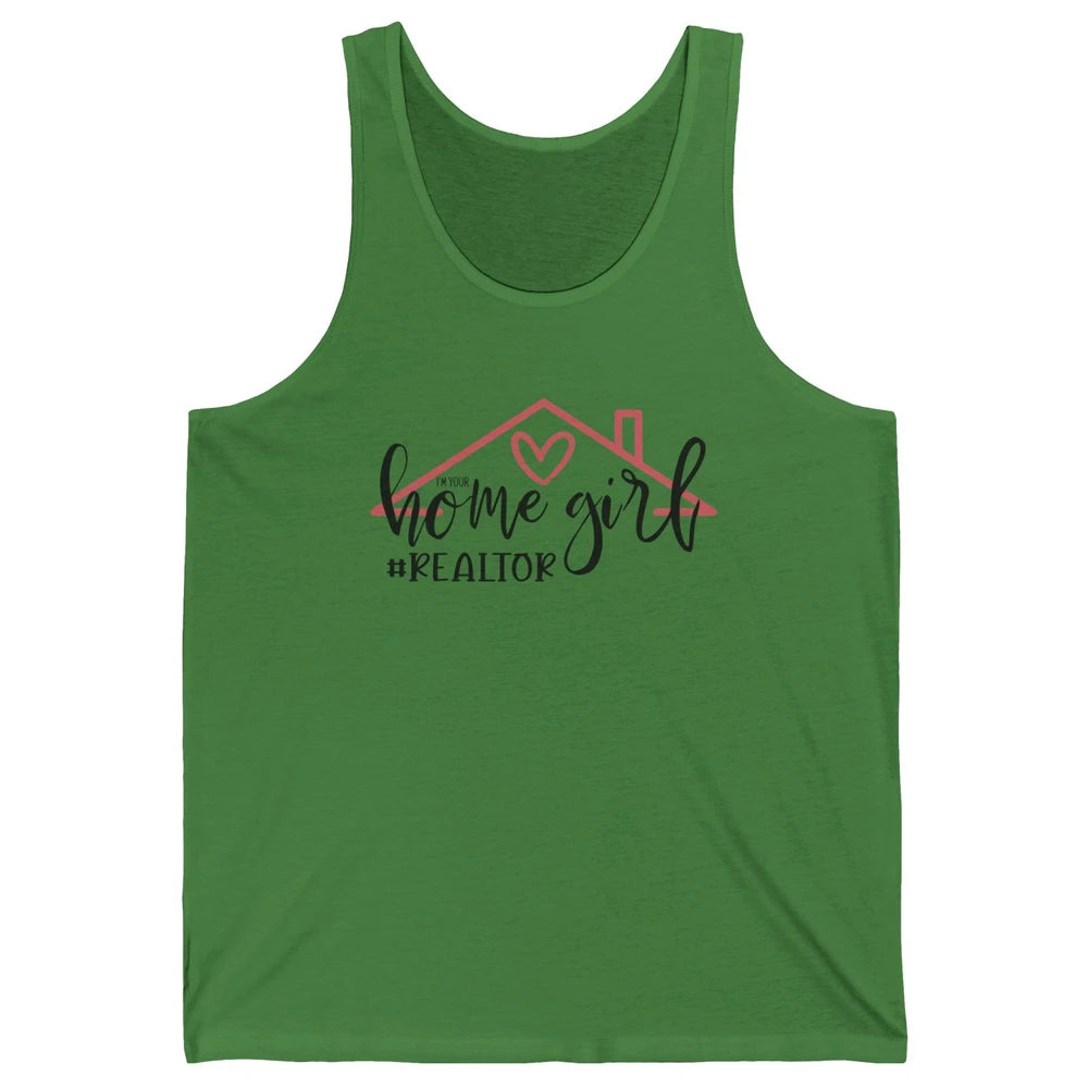 Realtor Life Home Girl Real Estate Agent Housing Investment Unisex Jersey Tank