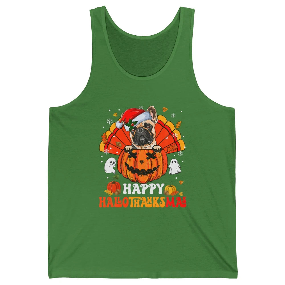 Mummy French Bulldog Dog Witch Happy Halloween Spooky Season Unisex Jersey Tank