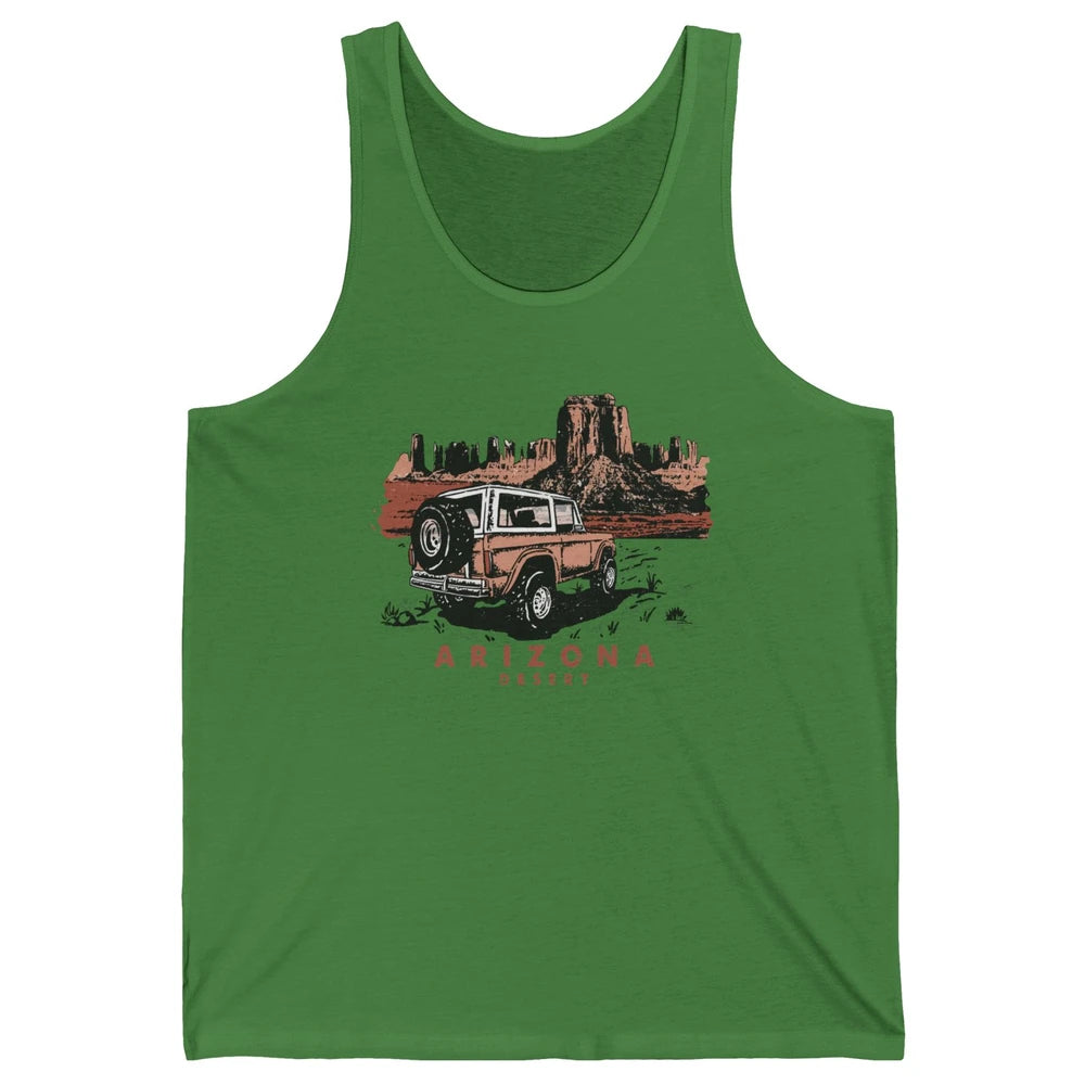 Retro Arizona Desert Truck Country Adventure Nature Lovers Unisex Jersey Tank