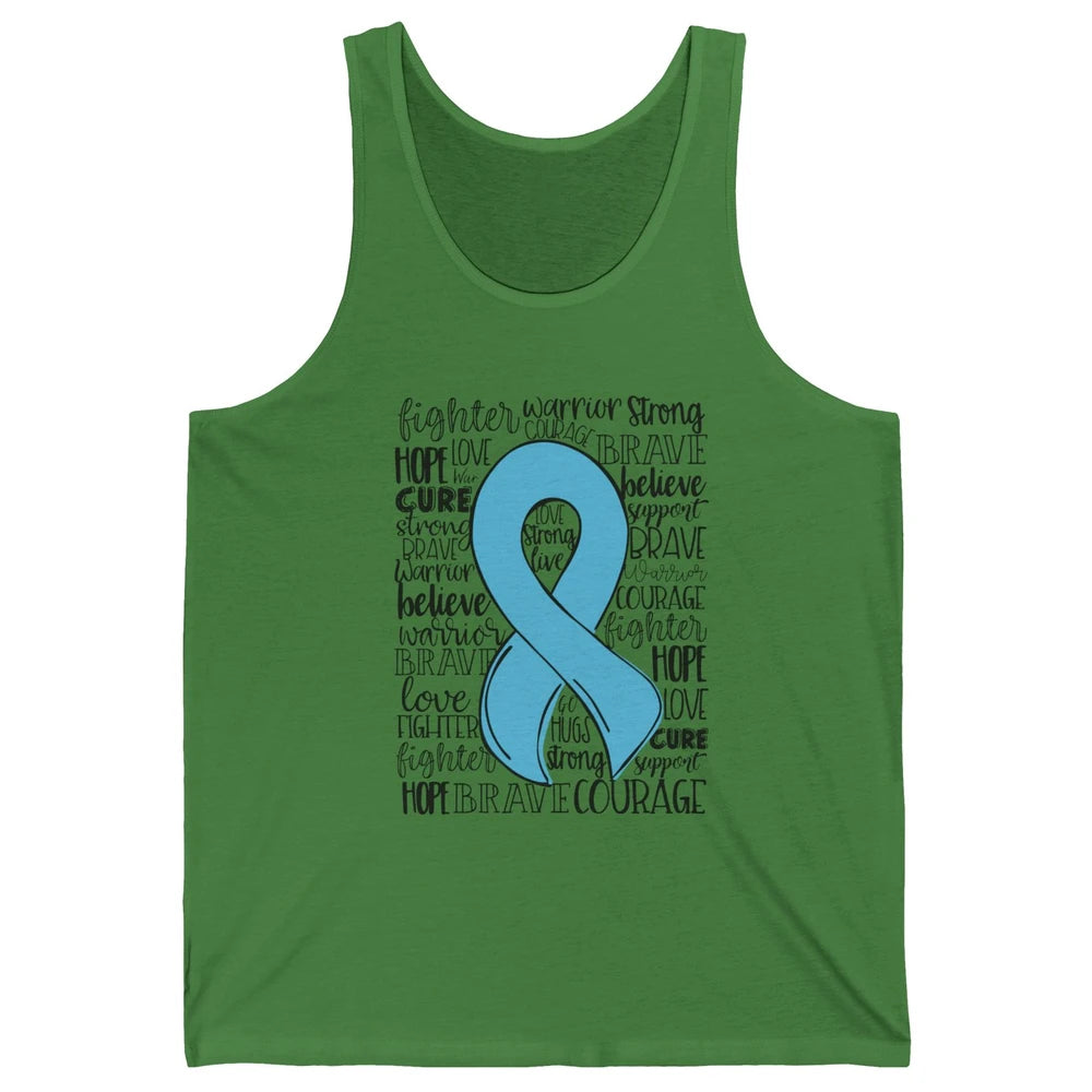 POTS Postural Orthostatic Tachycardia Ribbon Hope Love Cure Unisex Jersey Tank